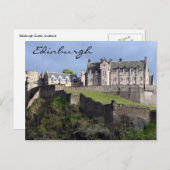 Burg Edinburgh Postkarte (Vorne/Hinten)