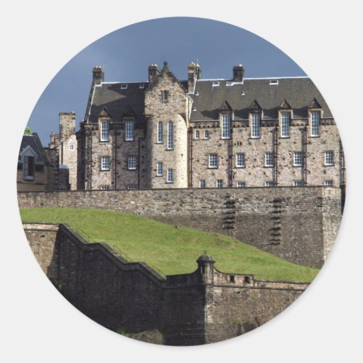 Burg Edinburgh Runder Aufkleber (Vorderseite)