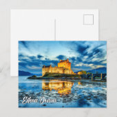 Burg Eilean Donan, Highlands, Schottland Postkarte (Vorne/Hinten)
