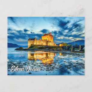 Burg Eilean Donan, Highlands, Schottland Postkarte