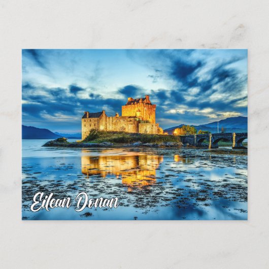 Burg Eilean Donan, Highlands, Schottland Postkarte (Vorderseite)