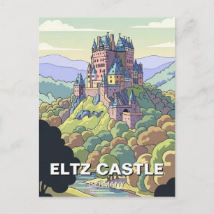 Burg Eltz Deutschland Reise Postkarte