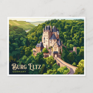 Burg Eltz Wierschem Deutschland Postkarte