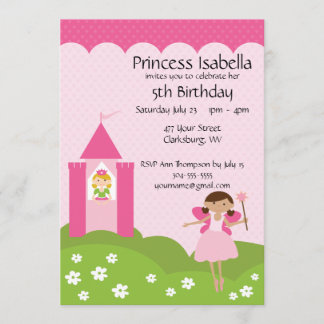 Burg Fairy Princess Einladung