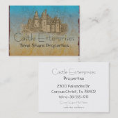 Burg Fairy Tale Visitenkarte (Vorne/Hinten)