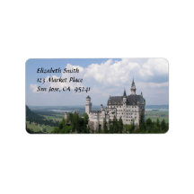 Burg Fairytale Anschrift Labels