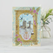 Burg Fairytale Einladung (Stehend Vorderseite)