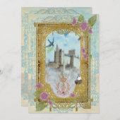 Burg Fairytale Einladung (Vorne/Hinten)