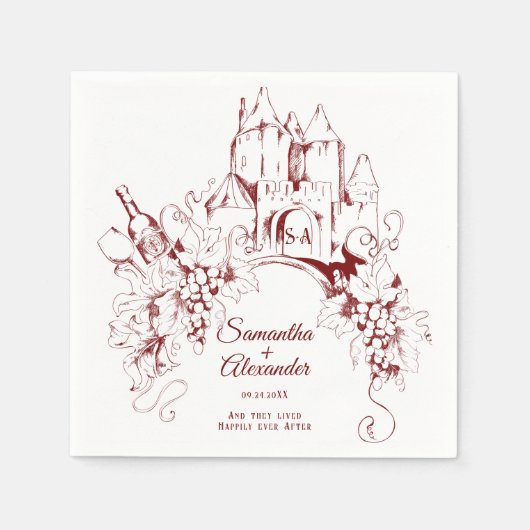 Burg Fairytale Fappieur Locarno Serviette (Vorderseite)