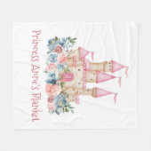 Burg Fairytale Palazzo Civico Fleecedecke (Vorderseite (Horizontal))