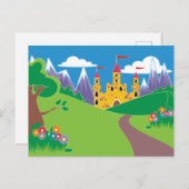 Burg Fairytale Postkarte (Vorne/Hinten)