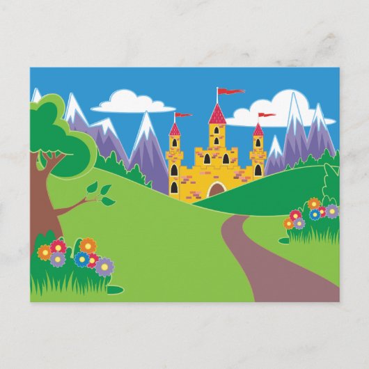 Burg Fairytale Postkarte (Vorderseite)
