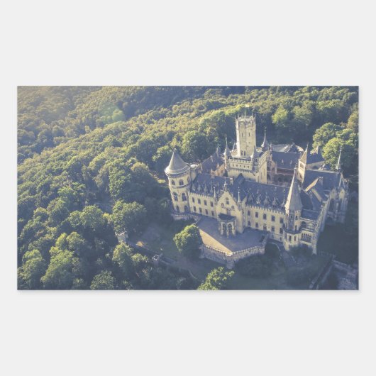Burg Fairytale Rechteckiger Aufkleber (Vorderseite)