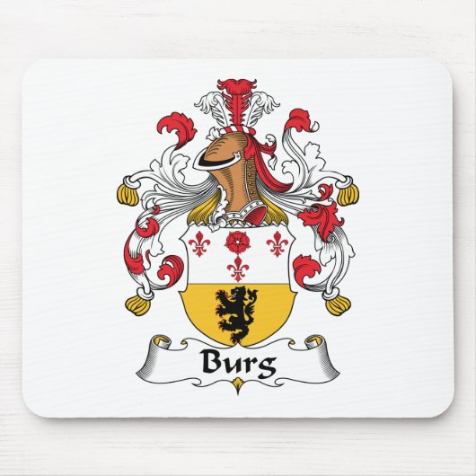 Burg-Familienwappen Mousepad (Vorne)