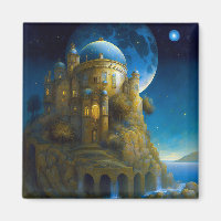 Burg Fantasy Moon Landschaft
