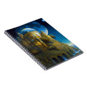 Burg Fantasy Moon Landschaft Notizblock (Rechte Seite)