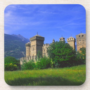 Burg Fenis bei den italienischen Alpen in Fenis, Untersetzer