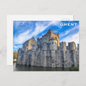 Burg Gent Belgium Flanders Foto Postkarte (Vorne/Hinten)