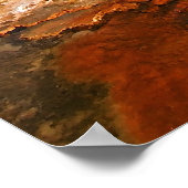 Burg Geyser Eruption Yellowstone Nationalpark. Poster (Ecke)