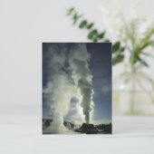 Burg Geyser,Yellowstone Nationalpark Postkarte (Stehend Vorderseite)