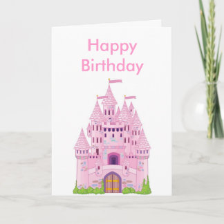 Burg, glücklich Geburtstag Karte