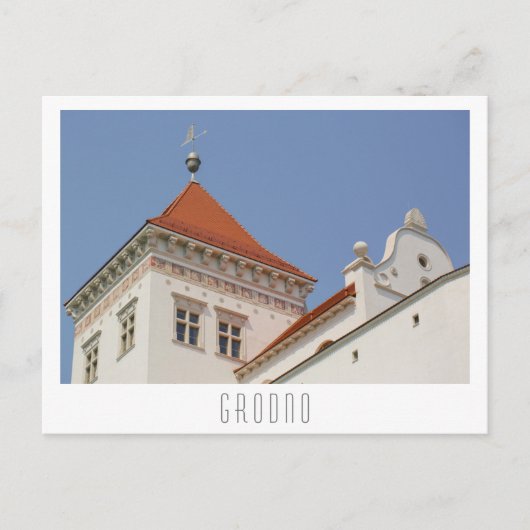 Burg Grodno Belarus Postkarte (Vorderseite)