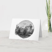 Burg Grußkarte Karte (Rückseite)