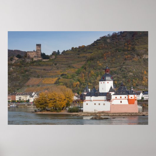 Burg Gutenfels Burg Landschaft Poster (Vorne)