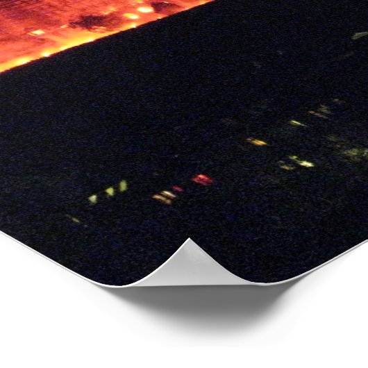 Burg Heidelberg Burning Poster (Ecke)