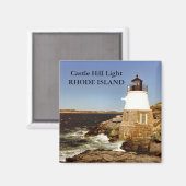 Burg Hill Light, Rhode Island Magnet (Vorderseite/Rückseite)