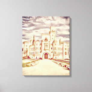 Burg hluboká leinwanddruck