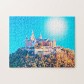 Burg Hohenzollern Deutschland Malerei Puzzle (Horizontal)