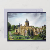 Burg Howard North Yorkshire Aquarellmalerei Postkarte (Vorne/Hinten)