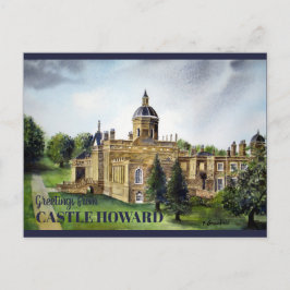 Burg Howard North Yorkshire Aquarellmalerei Postkarte