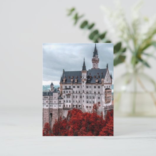 Burg im Herbst Postkarte (Stehend Vorderseite)