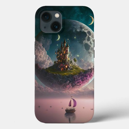 Burg im Mond Fantasy Fall Mate iPhone Case-Mate iPhone Hülle (Rückseite)