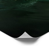 Burg im Sturmmeer | AI Art Poster (Ecke)