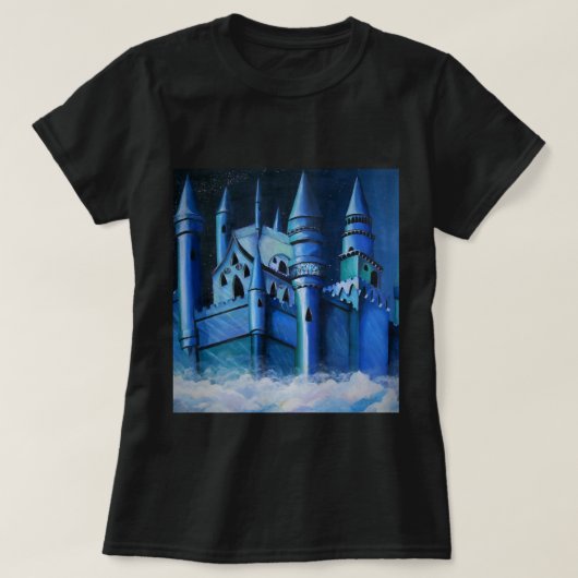 Burg im T - Shirt Sky (Design vorne)