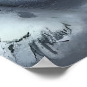 Burg im Winter | AI Art Poster (Ecke)