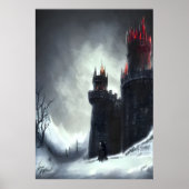 Burg im Winter | AI Art Poster (Vorne)