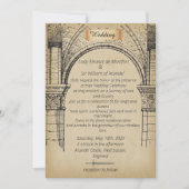 Burg Imitat Hochzeit Einladung (Vorderseite)