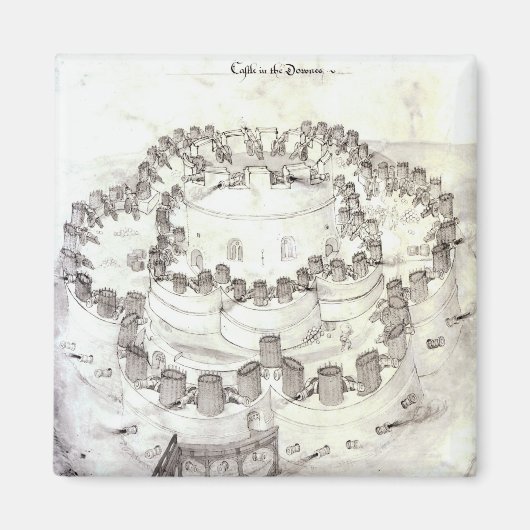 Burg in den Downes, 1539 Magnet (Vorne)