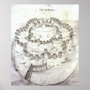 Burg in den Downes, 1539 Poster