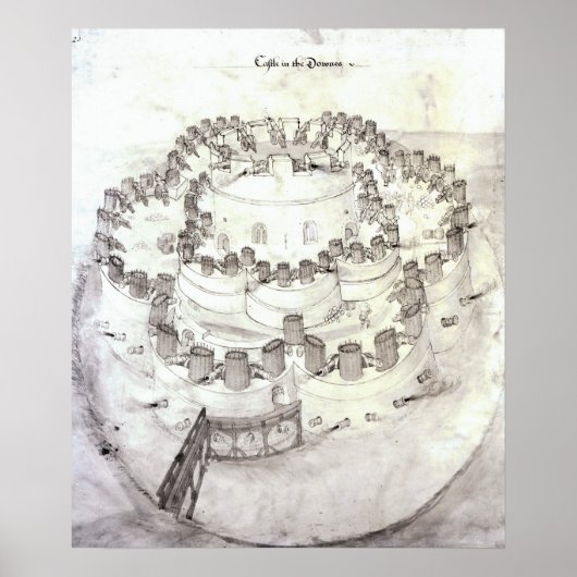 Burg in den Downes, 1539 Poster (Vorne)