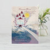 Burg in den Wolken Einladung (Stehend Vorderseite)