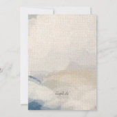 Burg in den Wolken Einladung (Rückseite)