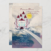 Burg in den Wolken Einladung (Vorne/Hinten)