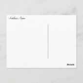 Burg in Spanien Postkarte (Rückseite)