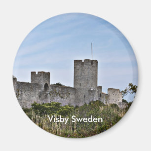 Burg in Visby, Visby Schweden Magnet