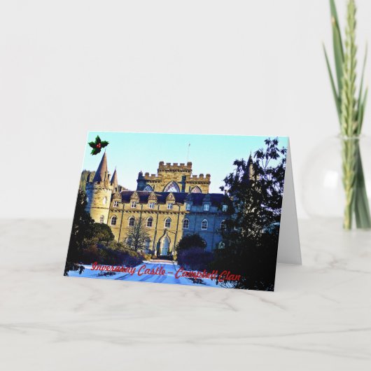 Burg Inveraray - Campbell Clan Feiertagskarte (Vorderseite)